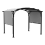 10' x 8' Metal Pergola Retractable Patio Gazebo Canopy Waterproof Sunshade for Outdoor BBQ