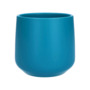 Turquoise Ceramic Indoor Plant Pot - H13.5cm
