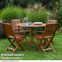 4 Person Acacia Dining Set