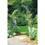 Oregon Arch Hardstanding Garden Archway - Solid Steel - L53 x W152 x H239 cm - Black