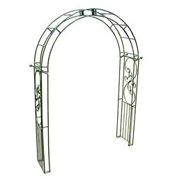 Imperial Traditional Arch (Including Ground Spikes) Garden Archway - Solid Steel - L43.2 x W170.1 x H256.4 cm