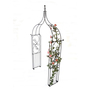 Imperial Ogee Arch (Including Ground Spikes) Garden Archway - Solid Steel - L43.2 x W137.2 x H284.5 cm