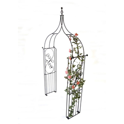 Imperial Ogee Arch (Including Ground Spikes) Garden Archway - Solid Steel - L43.2 x W137.2 x H284.5 cm