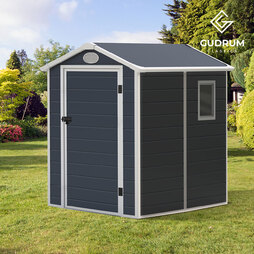 Plastic Garden Shed 6x4ft with FREE Base Kit