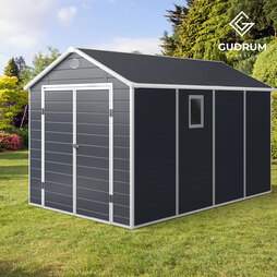 Plastic Garden Shed 8x12ft with FREE Base Kit