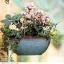 Garden Gear - Blue Breeze Glazed Effect Hanging Basket