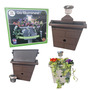 3-in-1 Bird Box, Hanging Planter and Solar Light -Go IllumiNest Brown