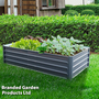 Garden Gear - Metal Raised Garden Bed - Grey