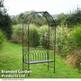 Garden Gear - Wrought Iron Garden Arch with Bench