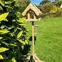 Bird Table, Wild Garden Bird Seed Feeder Table - Scandinavian Redwood - L12 x W12 x H161 cm - Minimal Assembly Required