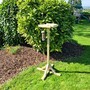 Wild Garden Bird Table, Bird Feeder, Bird Seed Table - Scandinavian Redwood - L12 x W12 x H150 cm - Minimal Assembly Required