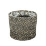 Rustic Jute Rope Basket Planter - Natural & Black