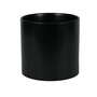 Glossy Black Ceramic Indoor Planter, Cachepot