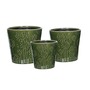Green Ceramic Lithgow Seed Head Pattern Planter