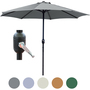 Glamhaus Garden Parasol With Crank Handle