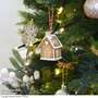 Four Faux Gingerbread House Christmas Tree Decorations - Gift