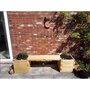 Suffolk Double Planter Bench - Wood - L180 x W40 x H40 cm