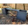 Suffolk Double Planter Bench (Painted Wooden Planter - Choice of Colours Available) - L180 x W40 x H40 cm