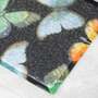 Black Watercolour Butterfly Indoor Outdoor Doormat (70 x 40cm)
