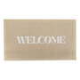 Beige Welcome Indoor Outdoor Doormat (70 x 40cm)