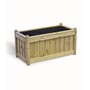 Multi Pack of 2 - Elegant Rectangular Trough Planter - Timber - L50 x W100 x H52 cm - Minimal Assembly Required