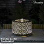 Serenity - Marrakech Grey Lantern Effect Metal Water Feature