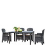 The Campania 4 Seat Rattan Dining set
