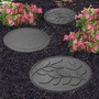 Reversible Eco-Friendly Stepping Stone Leaves - Grey