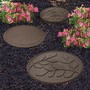 Reversible Eco-Friendly Stepping Stone Leaves - 4 Pack Earth