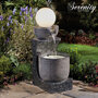 Serenity Bowl Water Feature with Globe Light