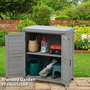 Garden Gear - Grey Wooden Garden Storage Cabinet