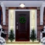 idooka Entrance Way Pre-Lit Christmas Tree & Wreath Set