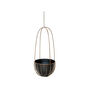 Indoor Kensington Brass Tall Hanging Planter H60Cm D24Cm