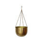 Indoor Mayfair Antique Brass Hanging Planter H21Cm D30Cm