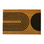 Abstract Half Moon Doormat