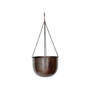 Indoor Mayfair Mocha Hanging Planter H16Cm D21Cm