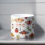 Ceramic Indoor Insect Print Plant Pot