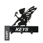 Fairy Key Holder - Rack - Solid Steel - W15 x H9 cm - Black