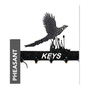 Pheasant Key Holder - Rack - Solid Steel - W15 x H9 cm - Black