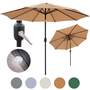 Glamhaus Solar LED Garden Parasol