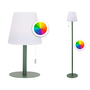 idooka Outdoor Standing Lamp USB Rechargeable LED Colour Modes Green Base