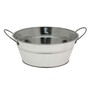 Galvanised Round Bowl with Ears