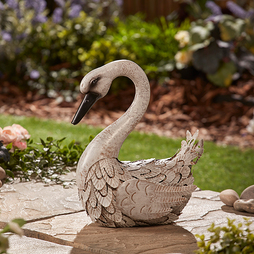 Garden Gear Metal Swan Garden Ornament - Gift