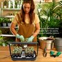 Hydroponics Growing System with Full Spectrum LED Light - Indoor Smart Gardening Microgreens & Herb Germinator for Kitchen Windowsill