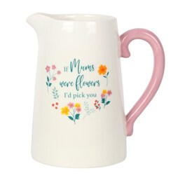 Ceramic Mum Flower Jug 17cm
