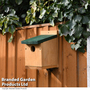 Happy Beaks - Classic Nest Box with Green Roof