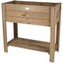idooka Raised Light Wooden Planter Bed Garden Vegetables Plants