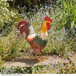 Garden Gear Metal Cockerel Garden Ornament - Gift