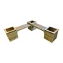 Corner Planter Bench - Timber - L194 x W194 x H55 cm - Minimal Assembly Required