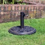 Cast Iron Effect Garden Parasol Base 9kg